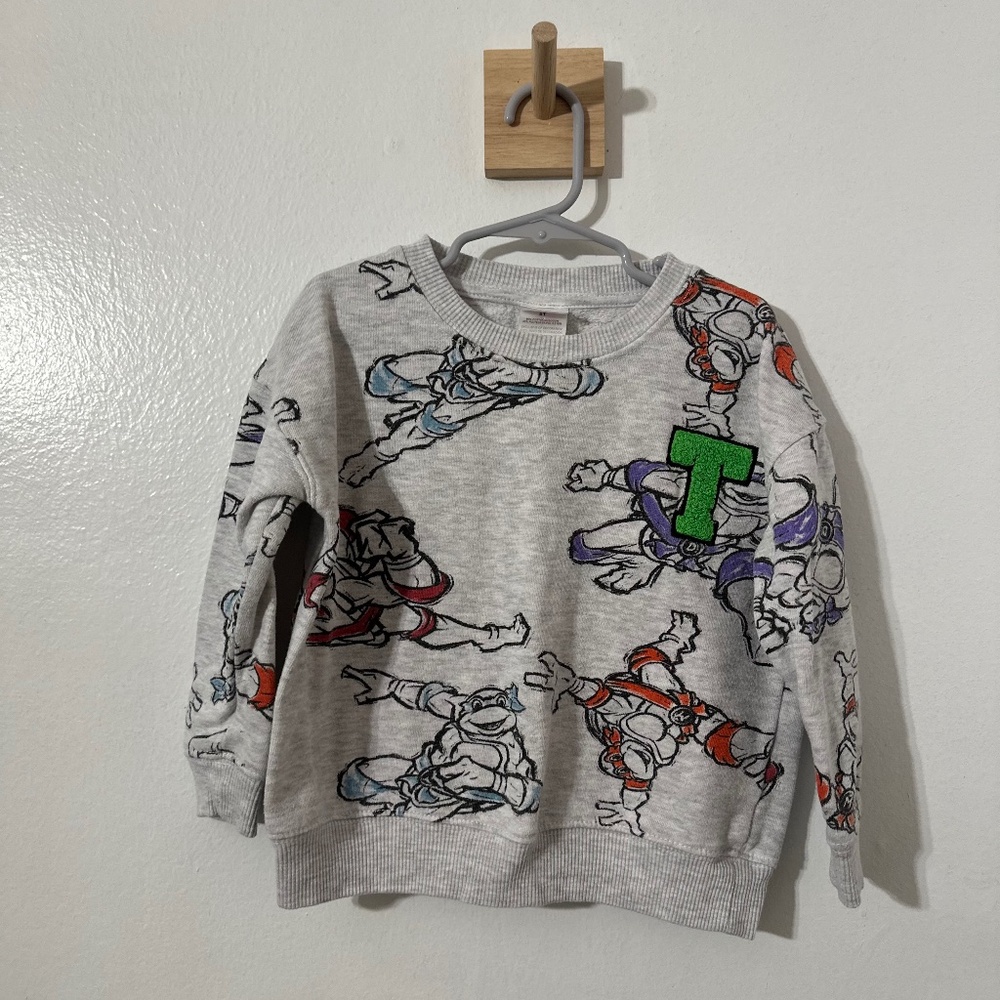 Nickelodeon Teenage Mutant Ninja Turtles Graphic Crewneck Sweatshirt size 5T